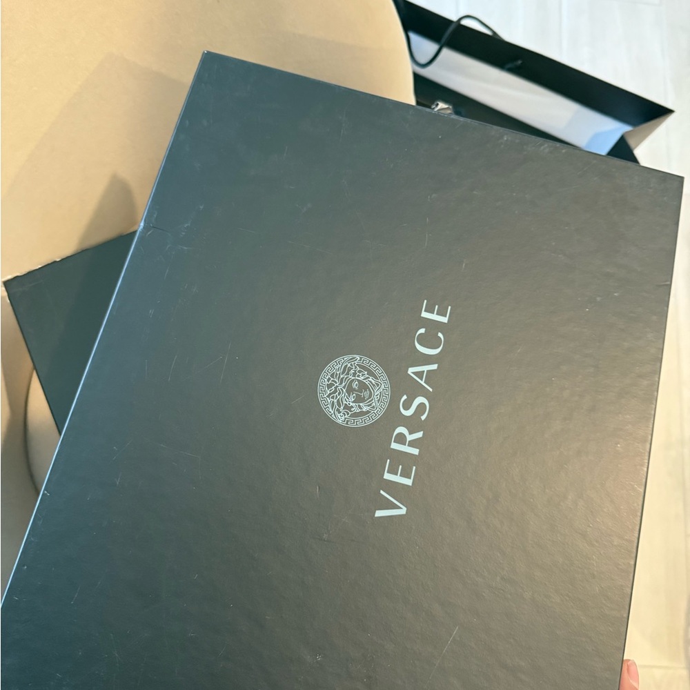 Versace Silver Platform Heels - Picture 5 of 5